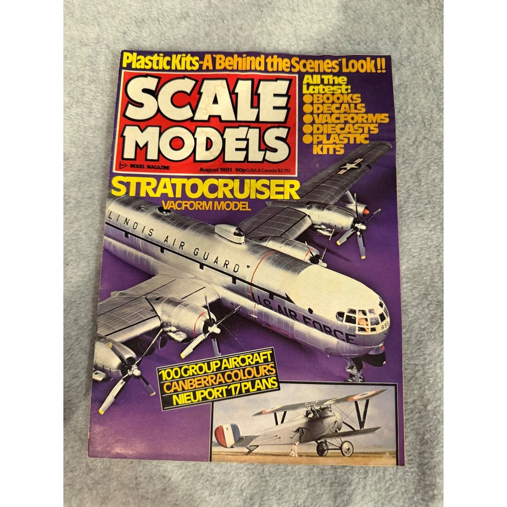 Scale Models Magazine August 1981 Stratocruiser Vacform Tamiya Holiday Buggy Ad